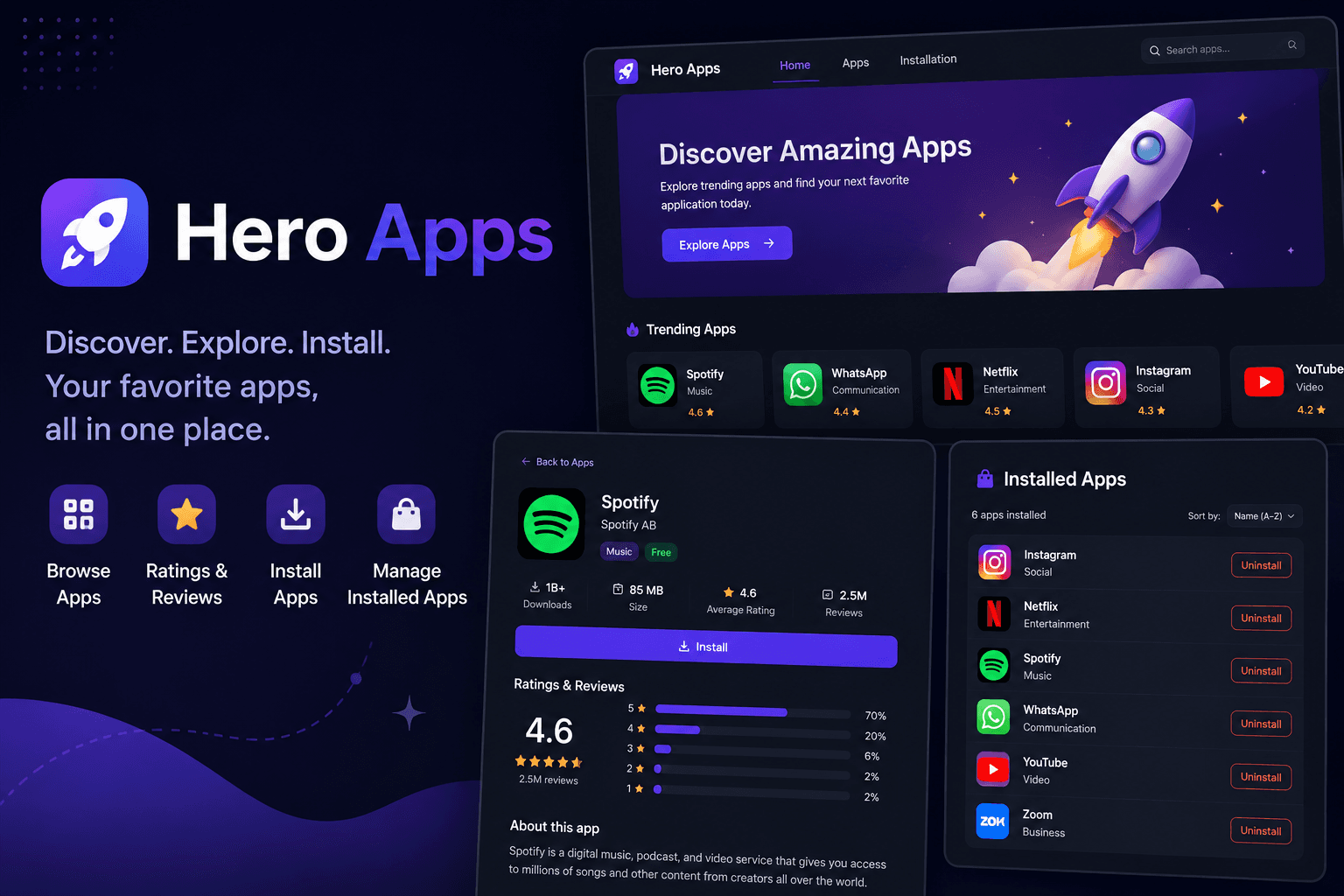 Hero Apps project preview